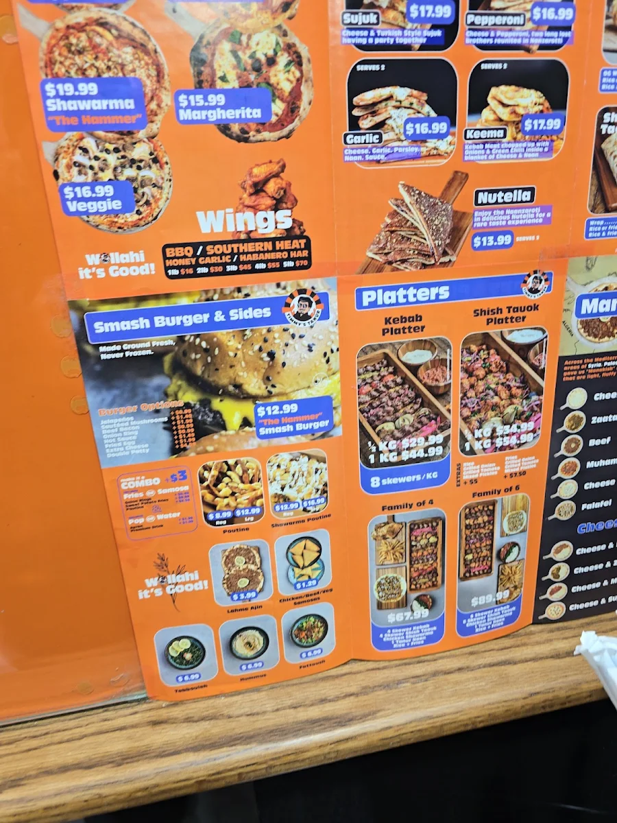 Menu, Timmy's Tanür