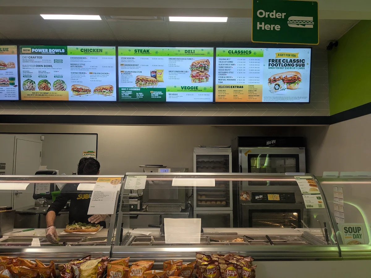 Menu, Subway