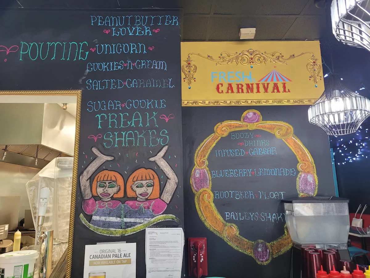 Menu, Fresh Carnival