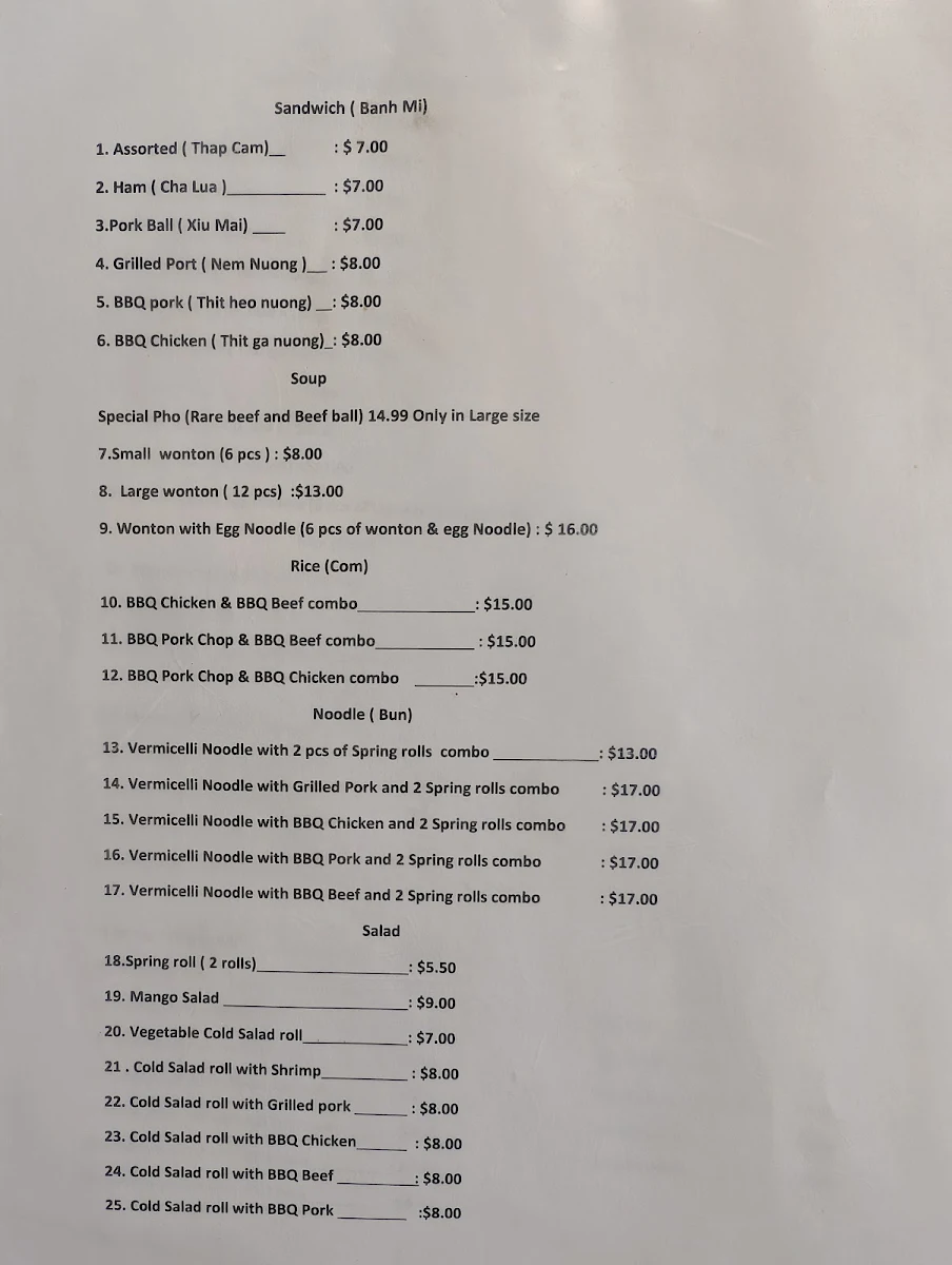 Menu photo 1