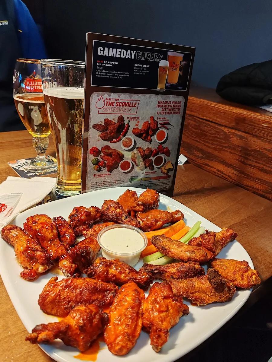 Menu, Boston Pizza