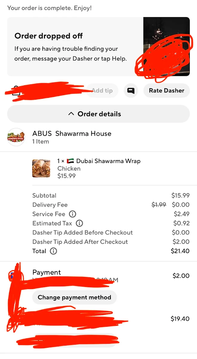 Menu, Abu's Kitchen