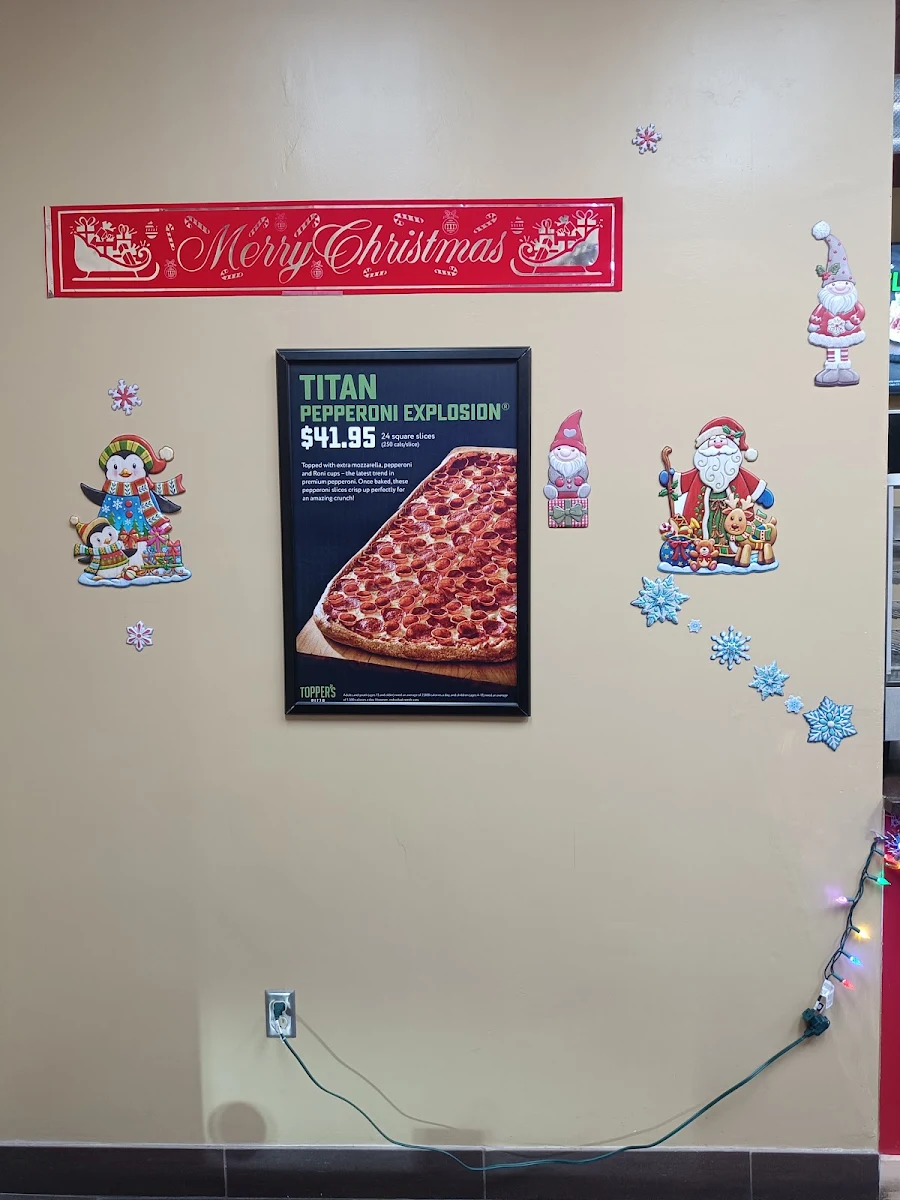 Menu, Topper's Pizza — Kitchener