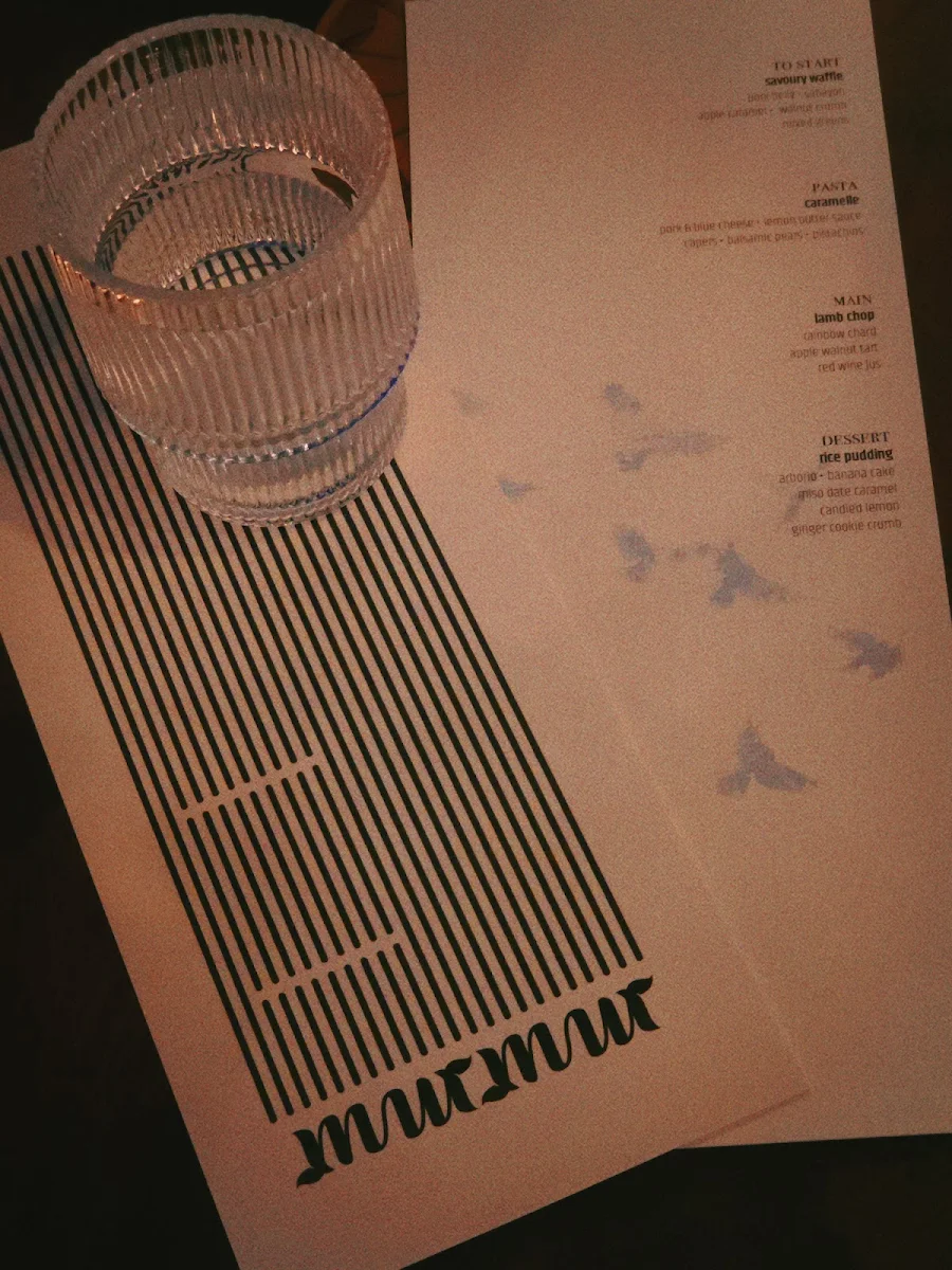 Menu, Murmur