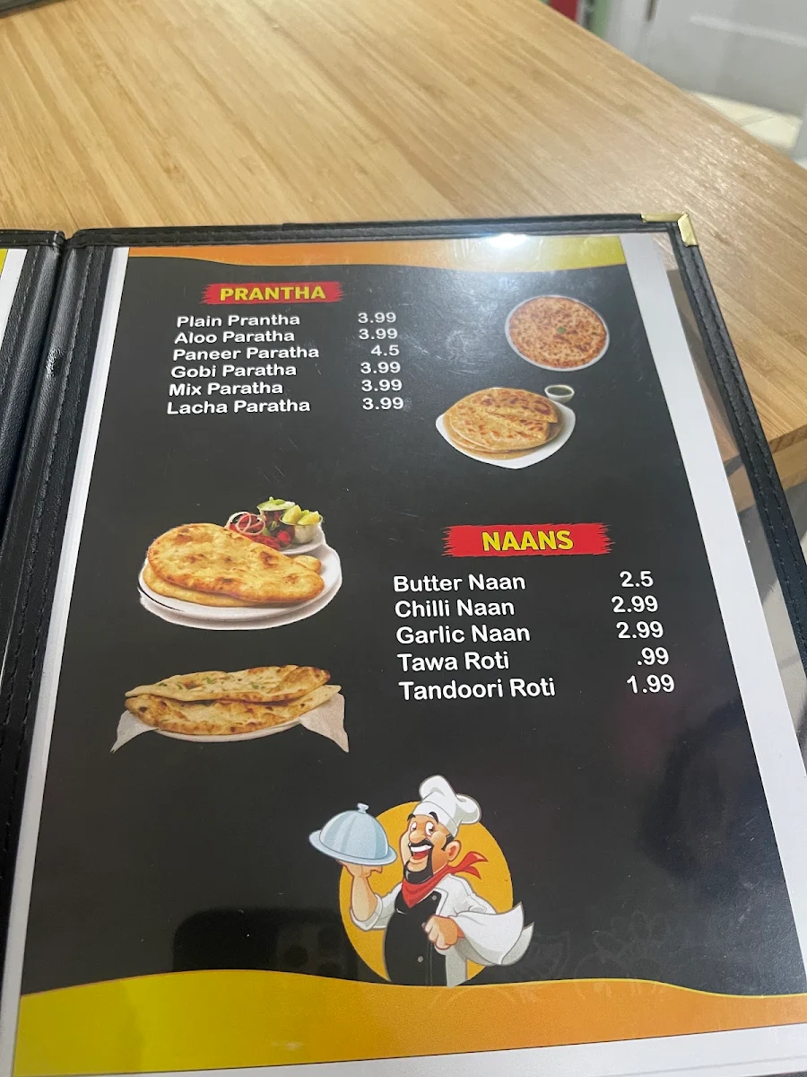 Menu, Restaurant Honey Khana Khazana