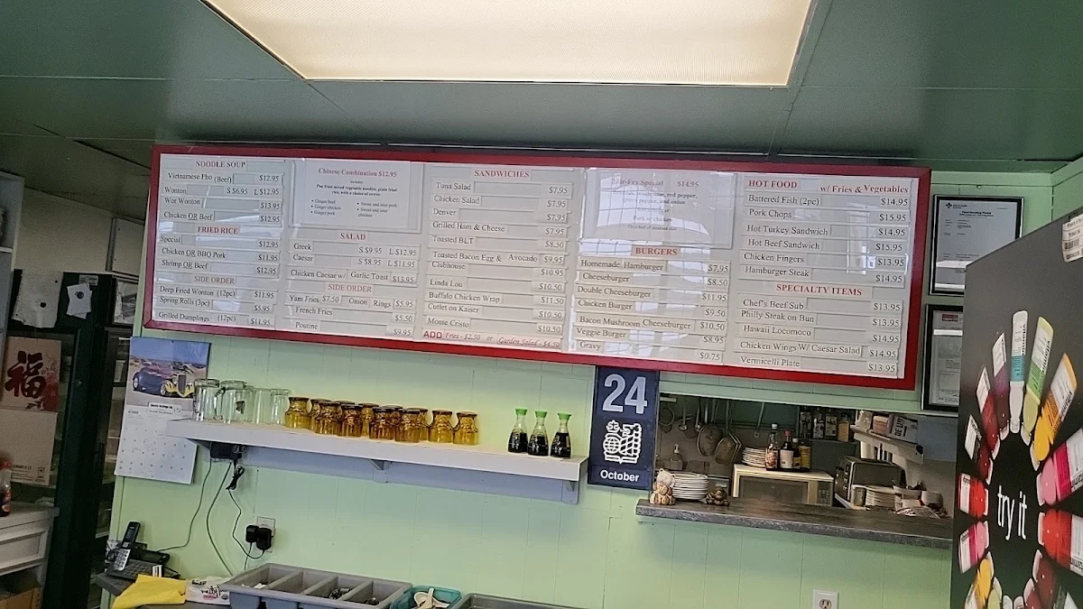Menu, Helen's Place