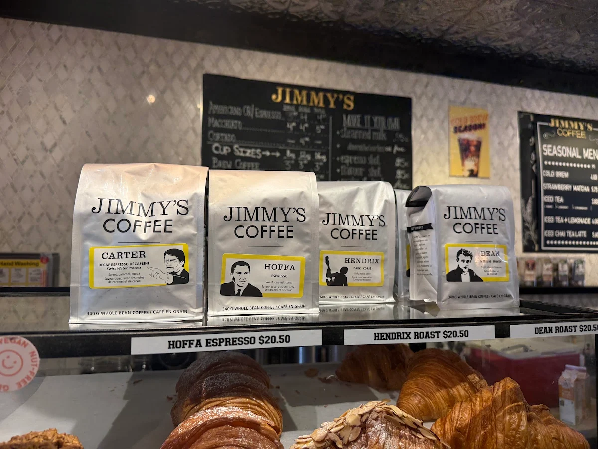 Menu, Jimmy's Coffee