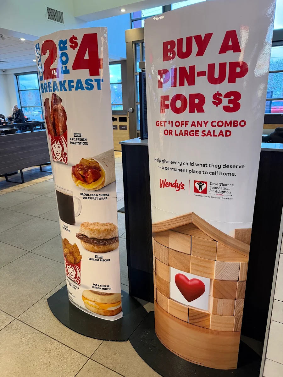 Menu, Wendy's