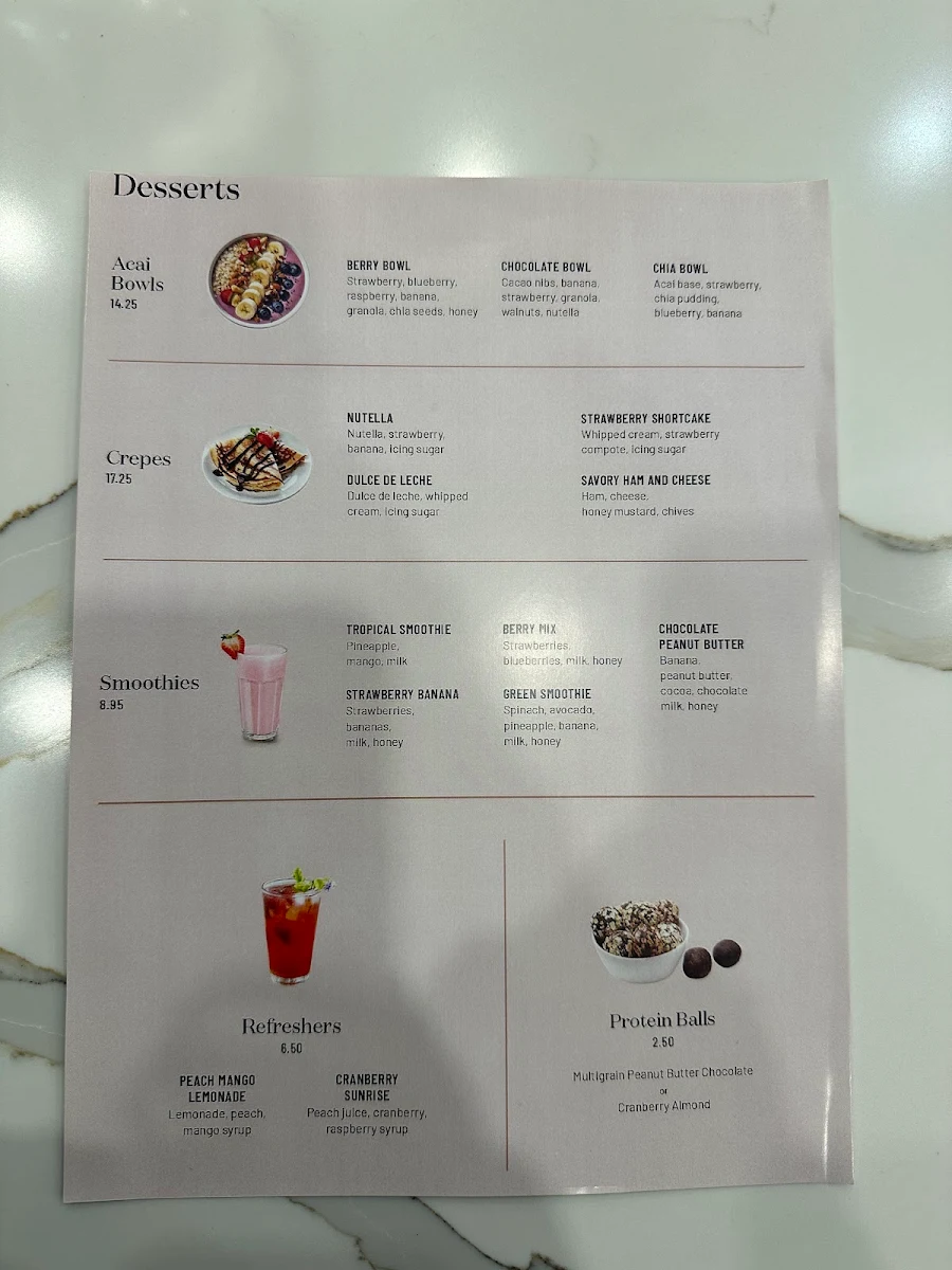 Menu, Lakeside Bakery Deli Cafe