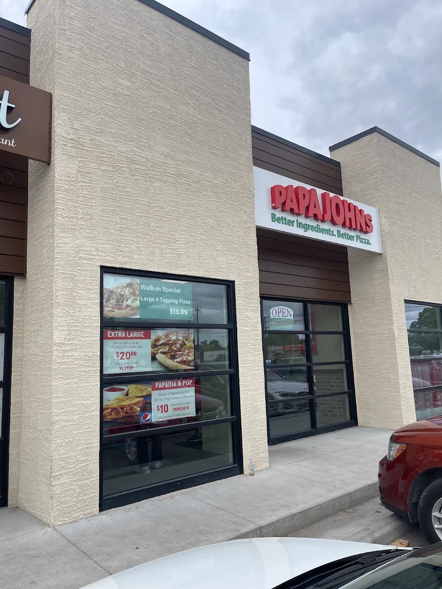 Menu, Papa Johns Pizza