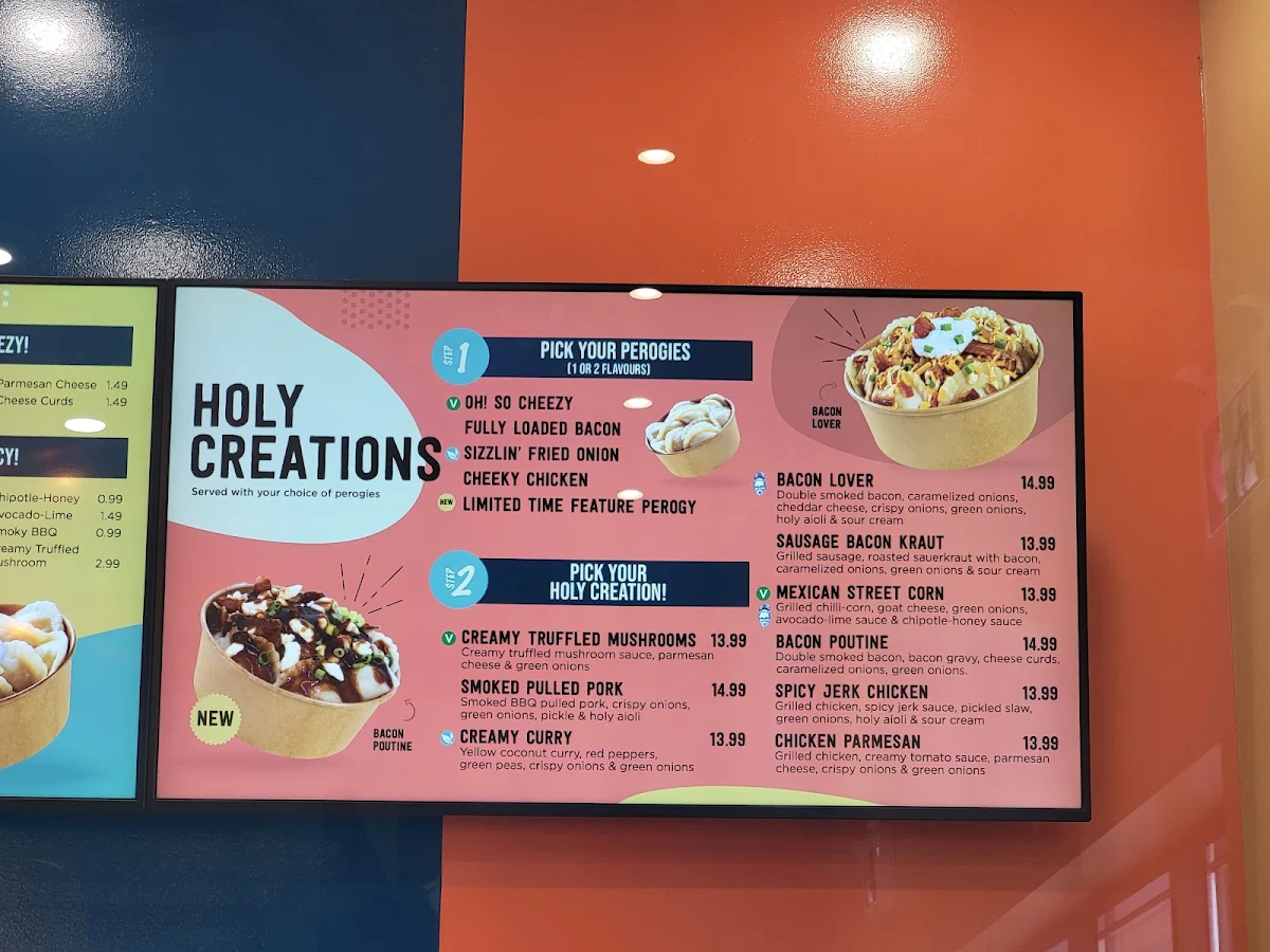 Menu, Holy Perogy!