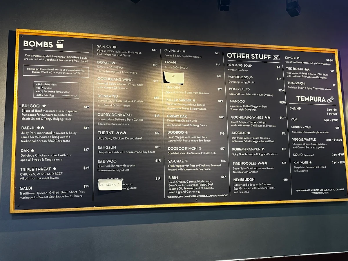 Menu photo 1