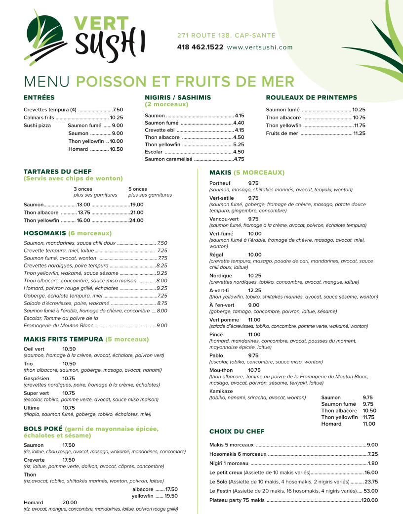 Menu photo 1