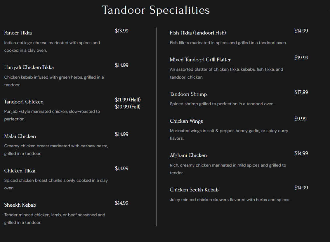 Menu photo 1