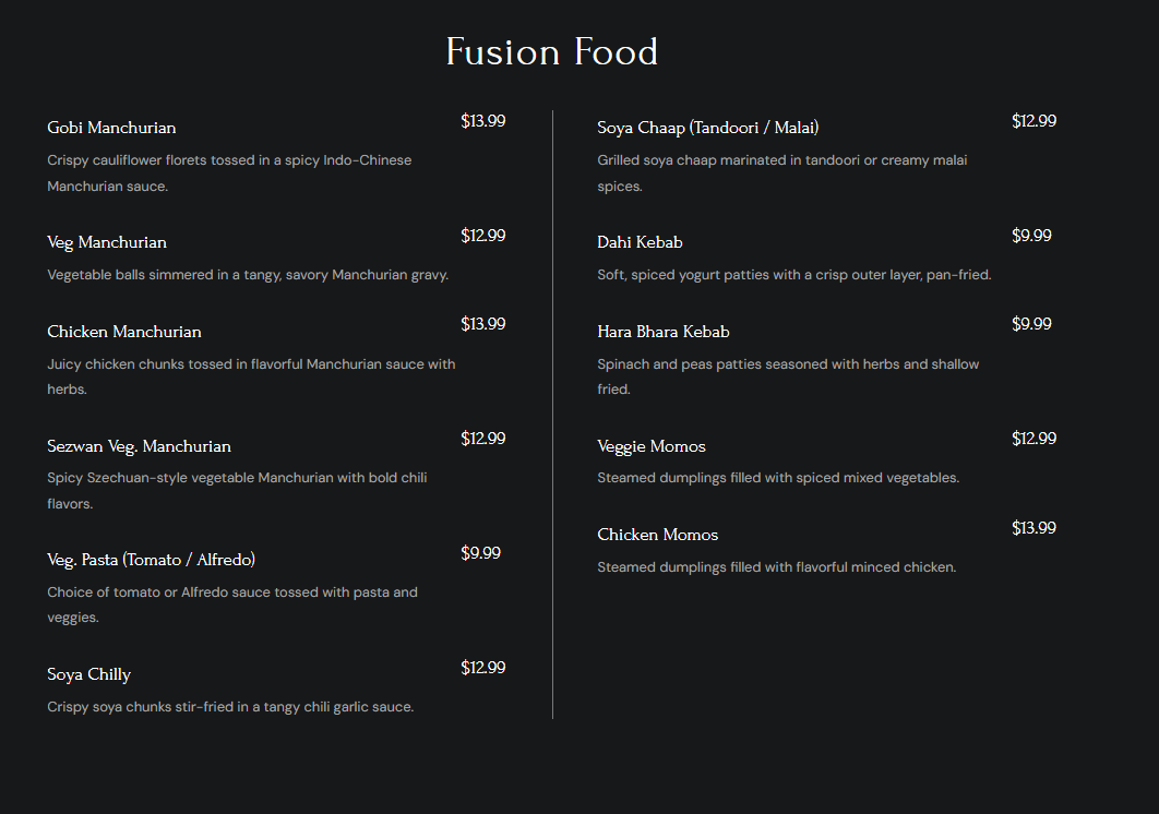 Menu photo 2