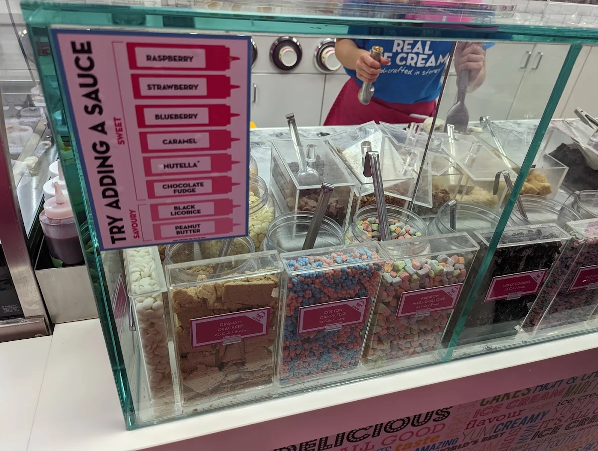 Menu, Marble Slab Creamery
