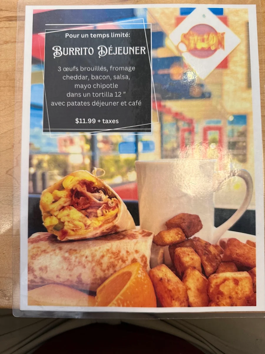 Menu, Restaurant La Station