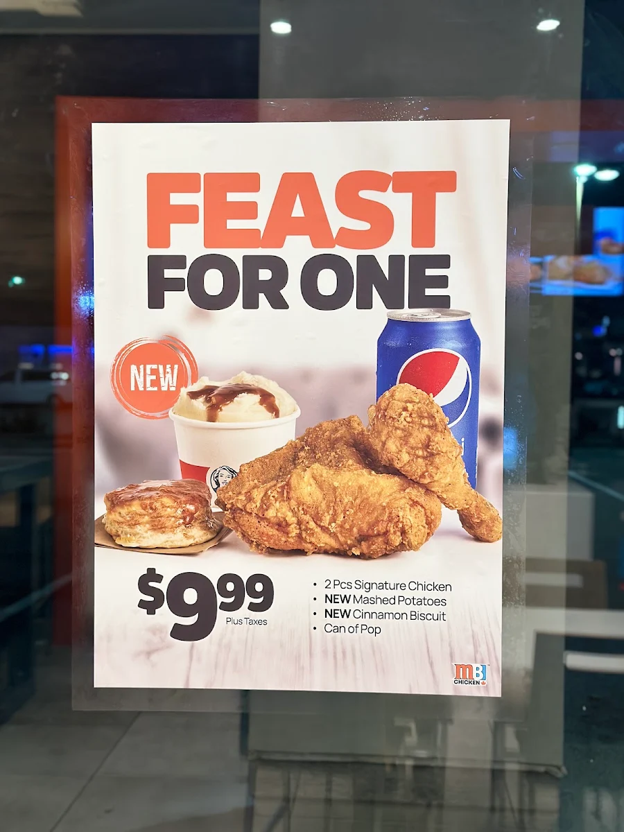 Menu, Mary Brown's Chicken