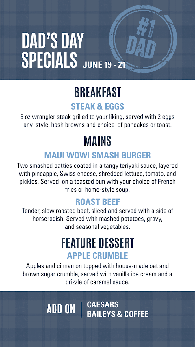 Menu, Smitty's Restaurant & Lounge - Edmonton Millwoods
