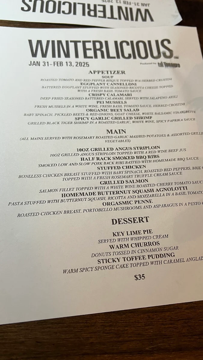 Menu, SMOKESHOW bbq and brew