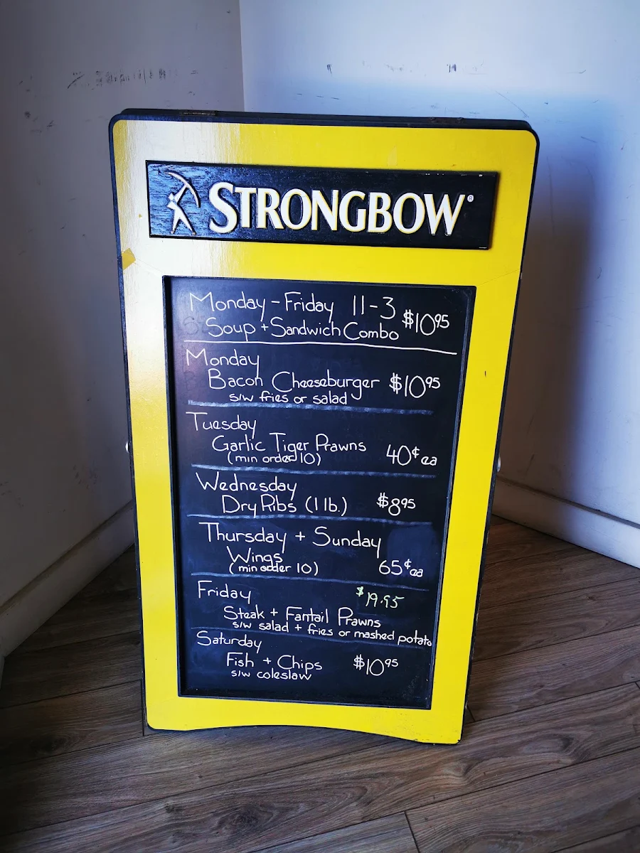 Menu, Jolly Mac's Pub & Liquor Store