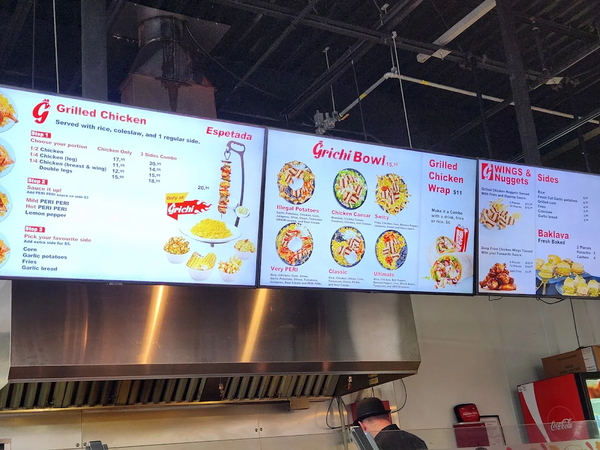 Menu, Grichi - Original PERI PERI Chicken