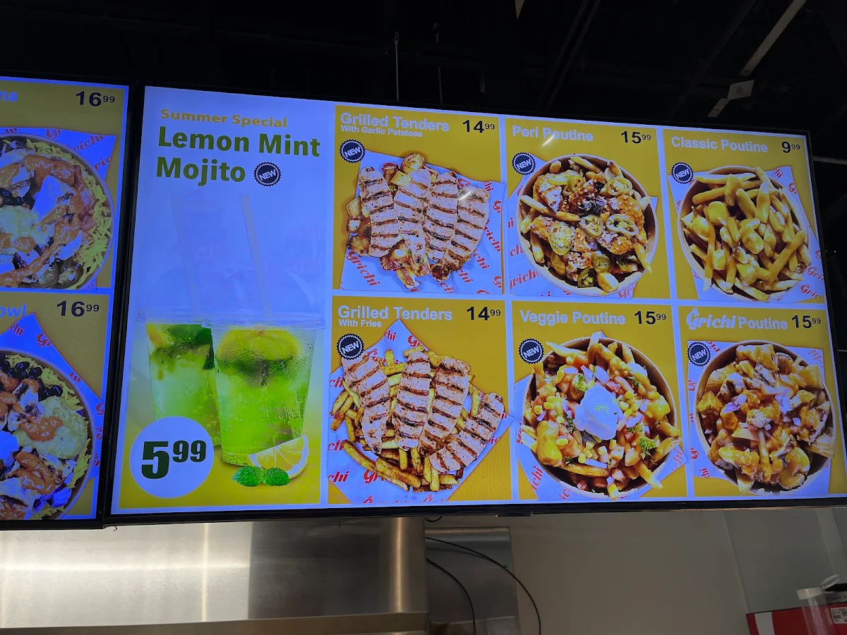 Menu, Grichi - Original PERI PERI Chicken