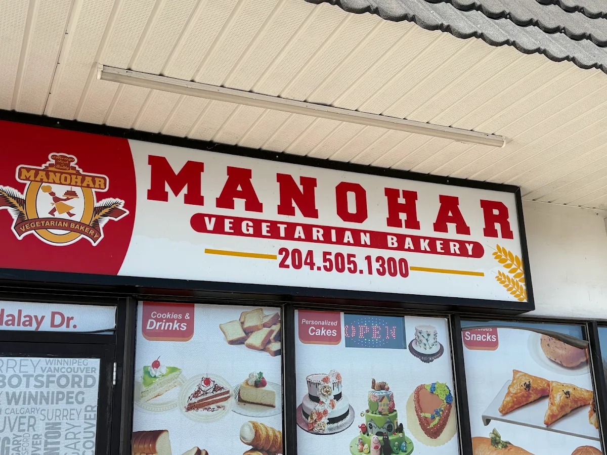 Menu, Manohar Vegetarian Bakery (Maple)