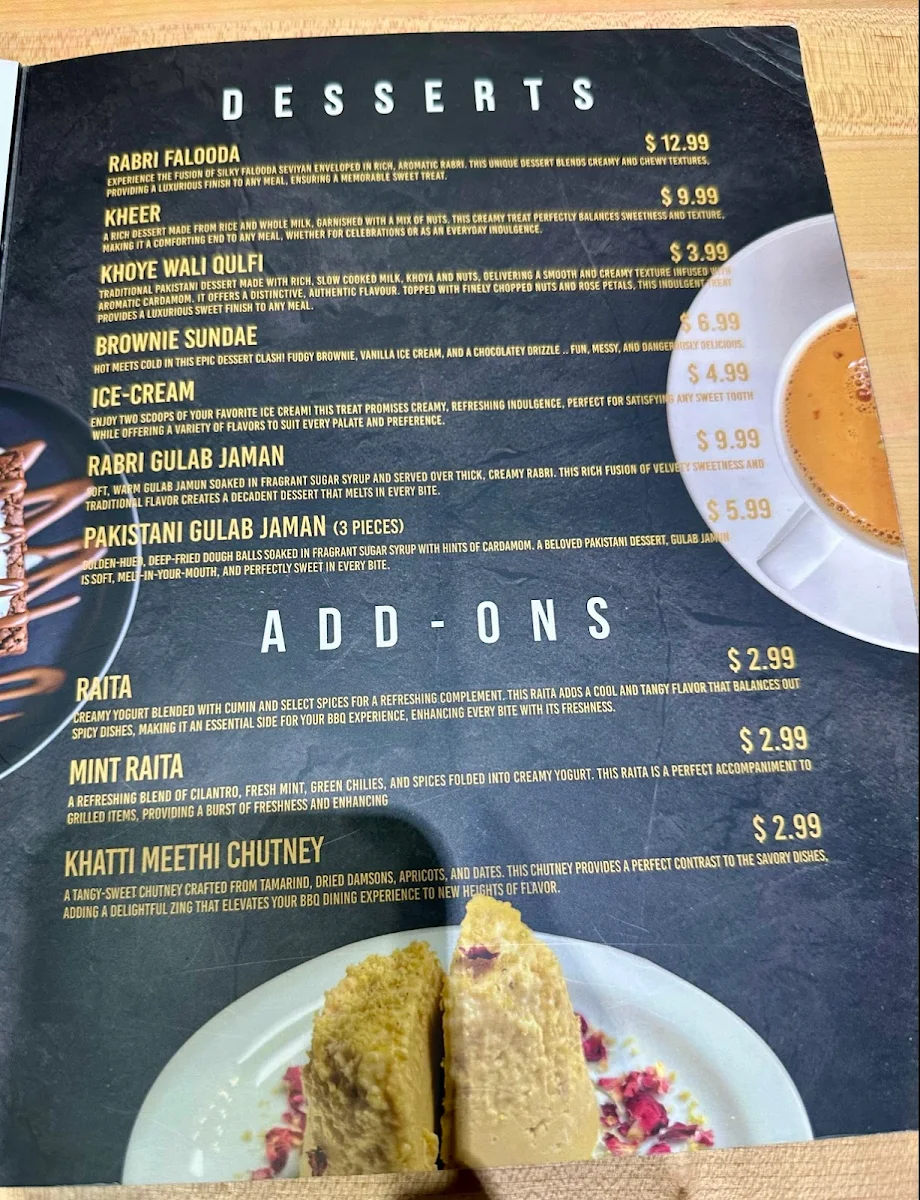 Menu, Butt Karahi | Famous Halal Pakistani Restaurant