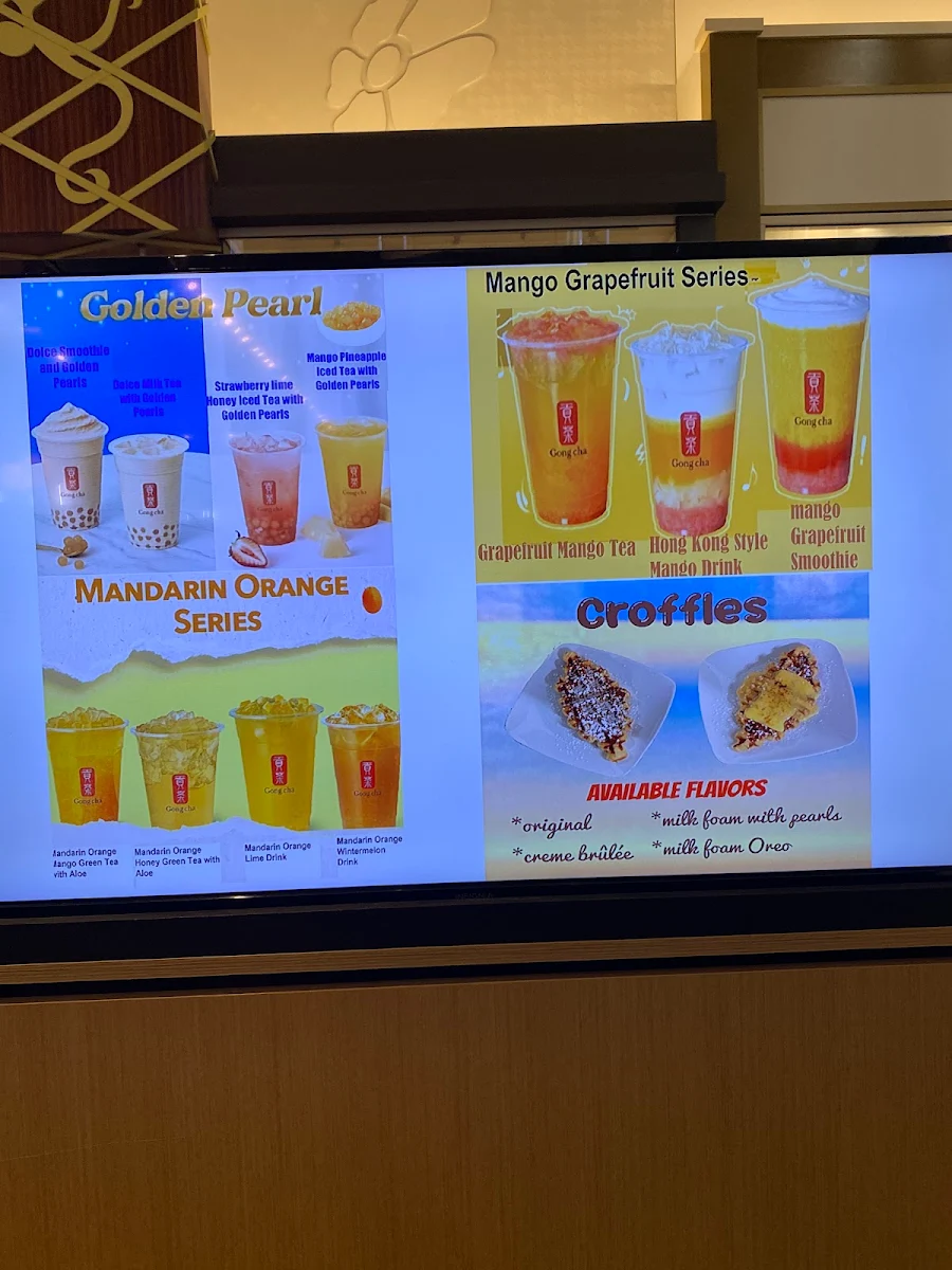 Menu, Gong Cha CrossIron (Bubble Tea)