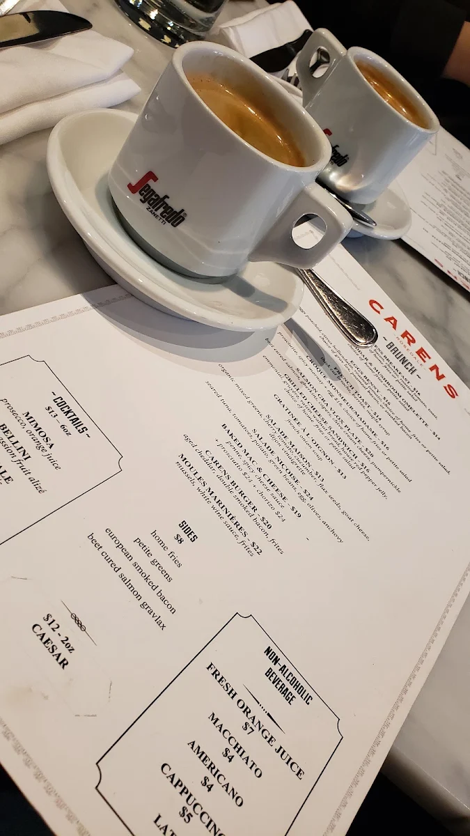 Menu, Carens Rosedale