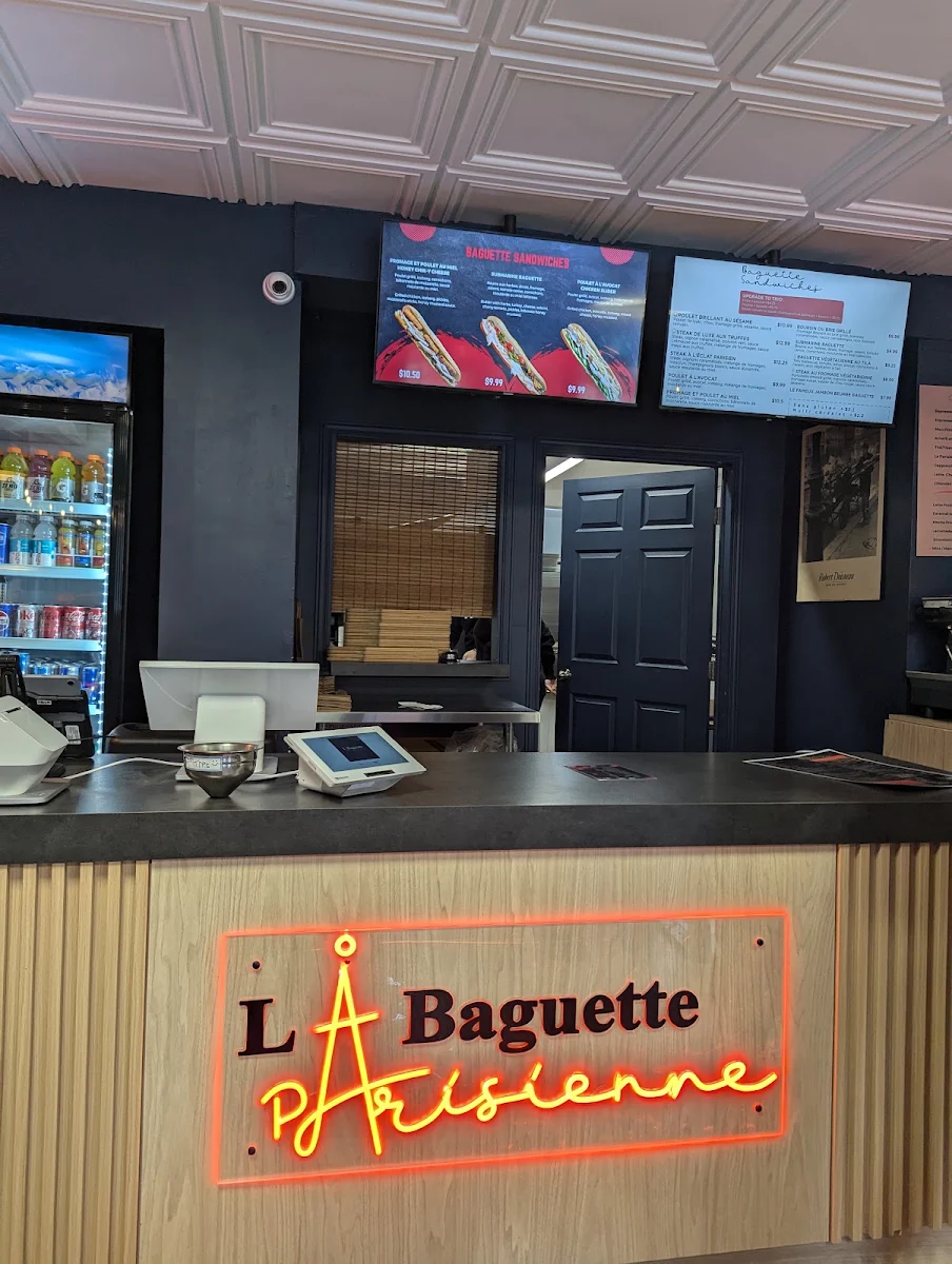 Menu, La Baguette Parisienne
