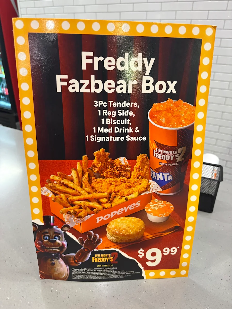 Menu, Popeyes Louisiana Kitchen