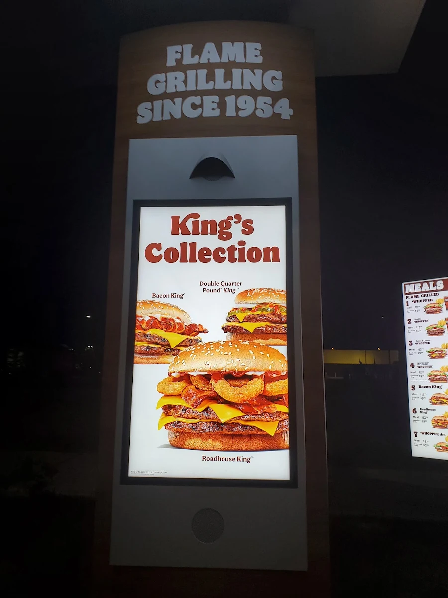 Menu, Burger King