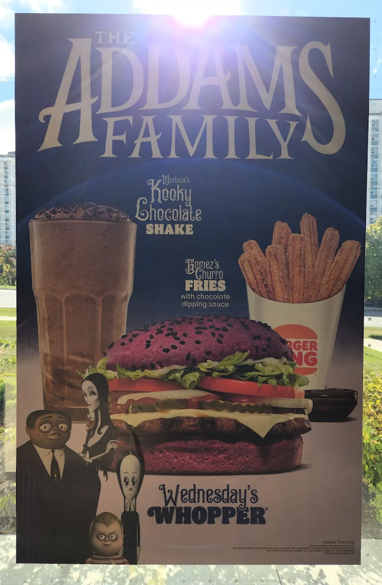 Menu, Burger King