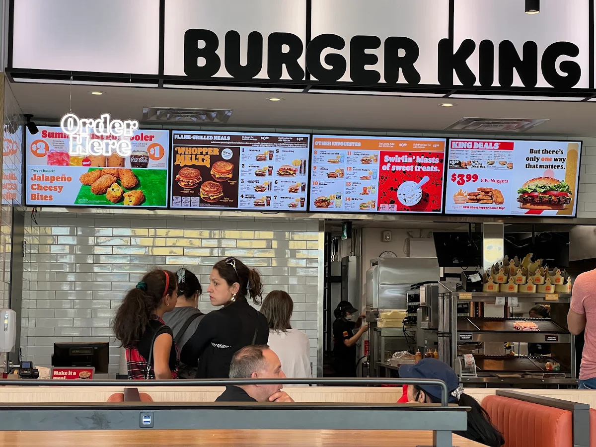 Menu, Burger King