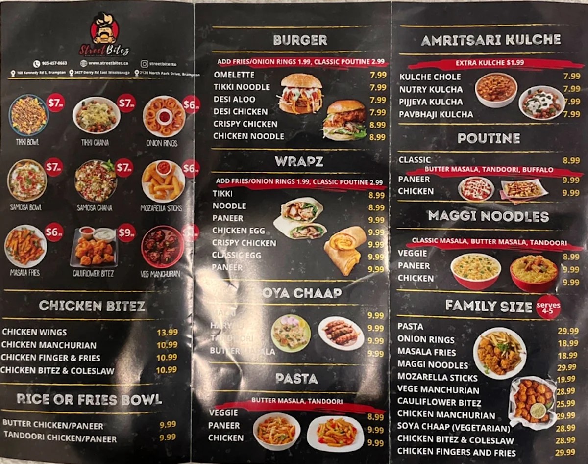 Menu, Shake It & Co