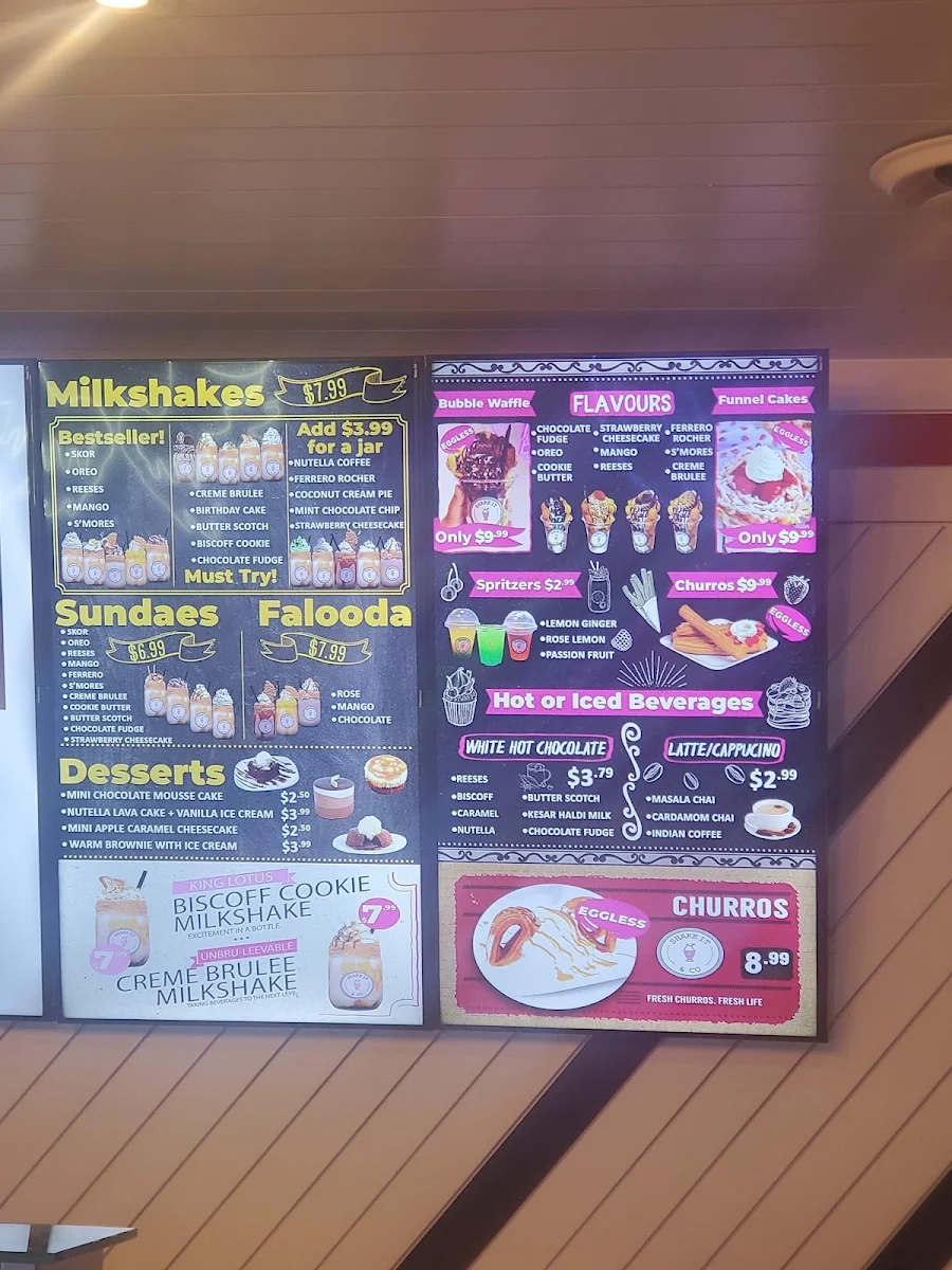 Menu, Shake It & Co