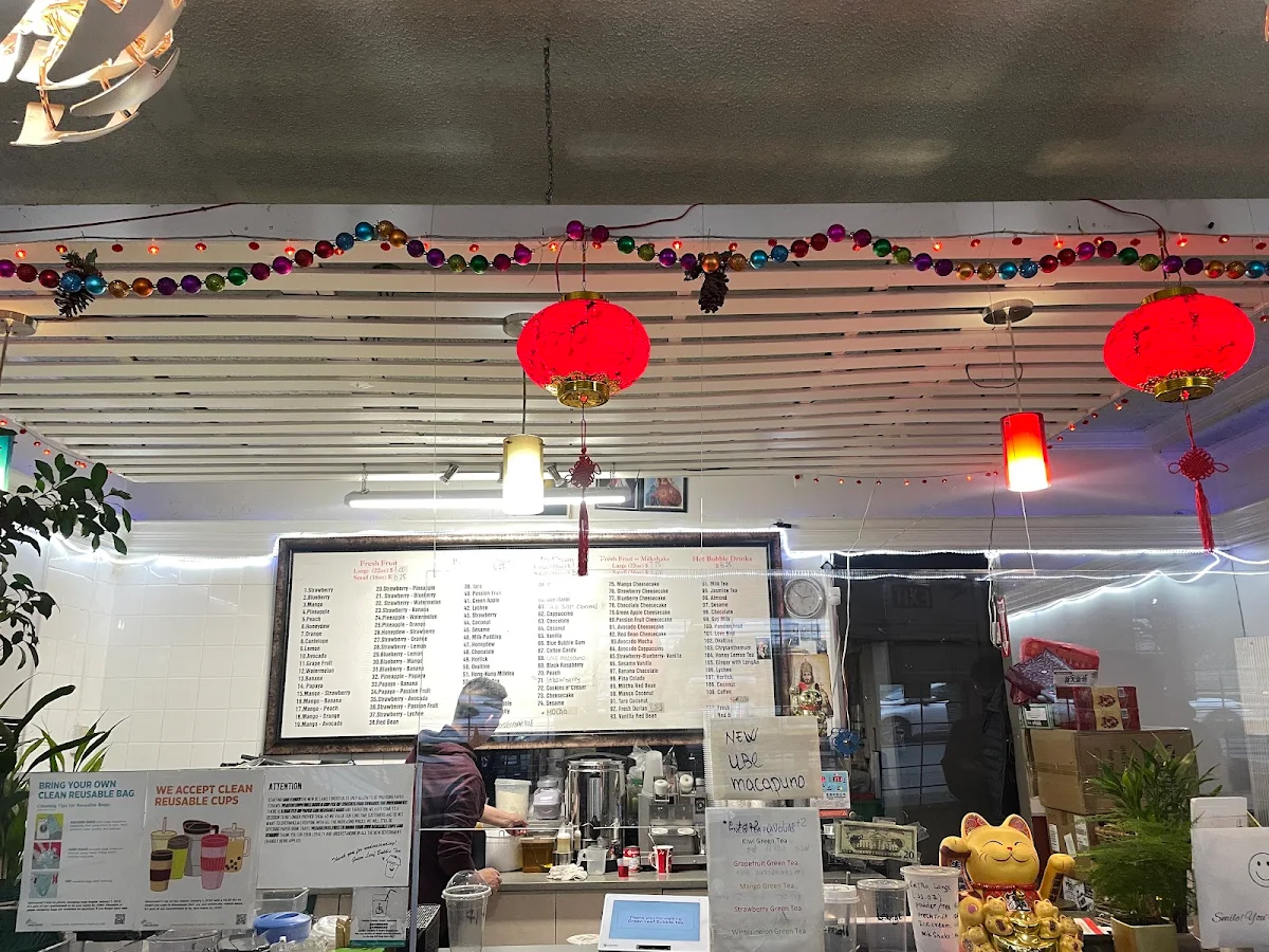 Menu, Green Leaf Bubble Tea