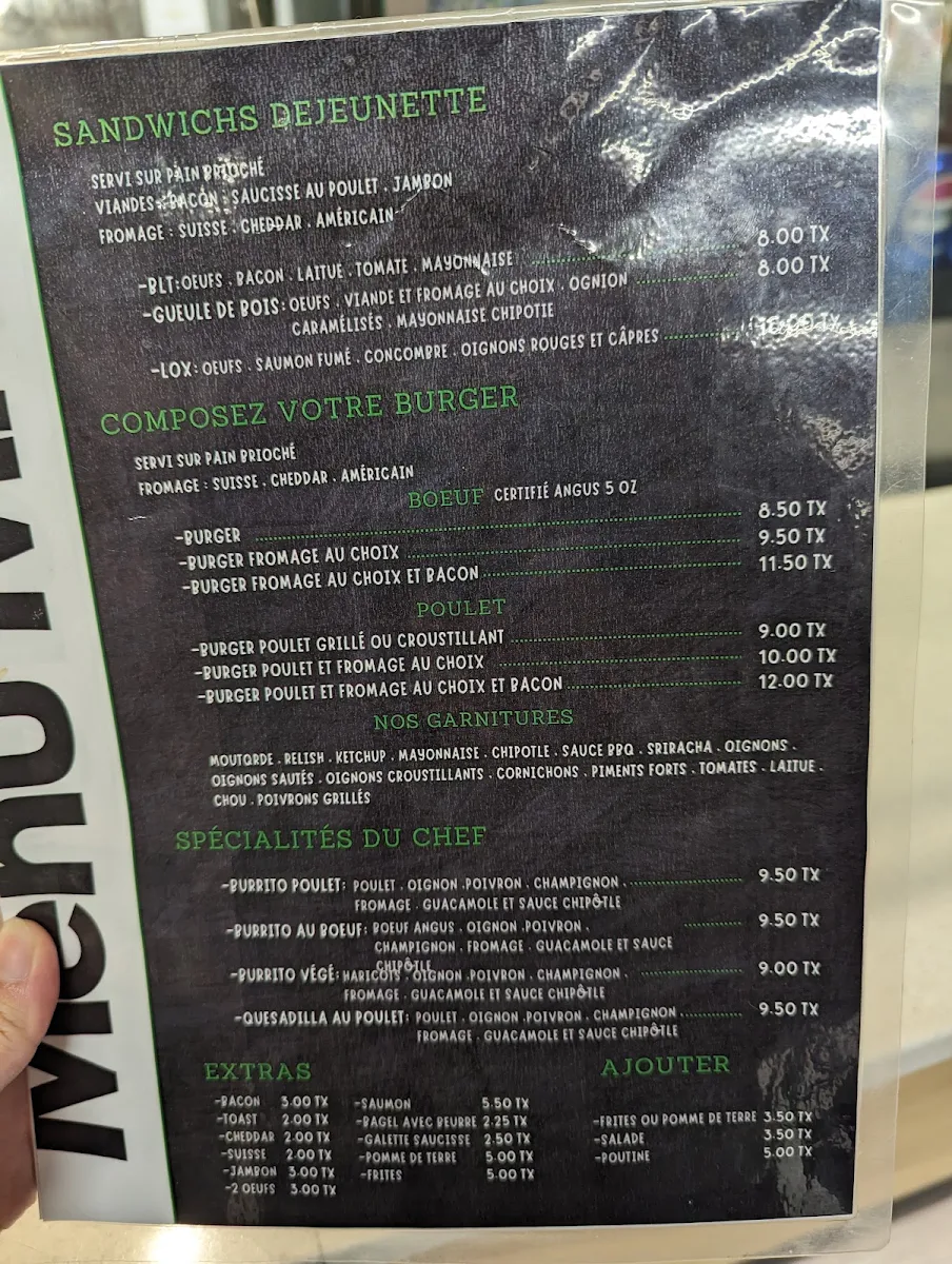 Menu, Déjeunette