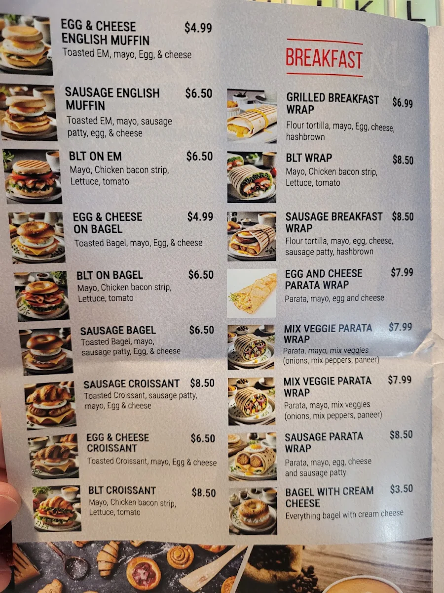 Menu, Chai Coffee N' Chaska