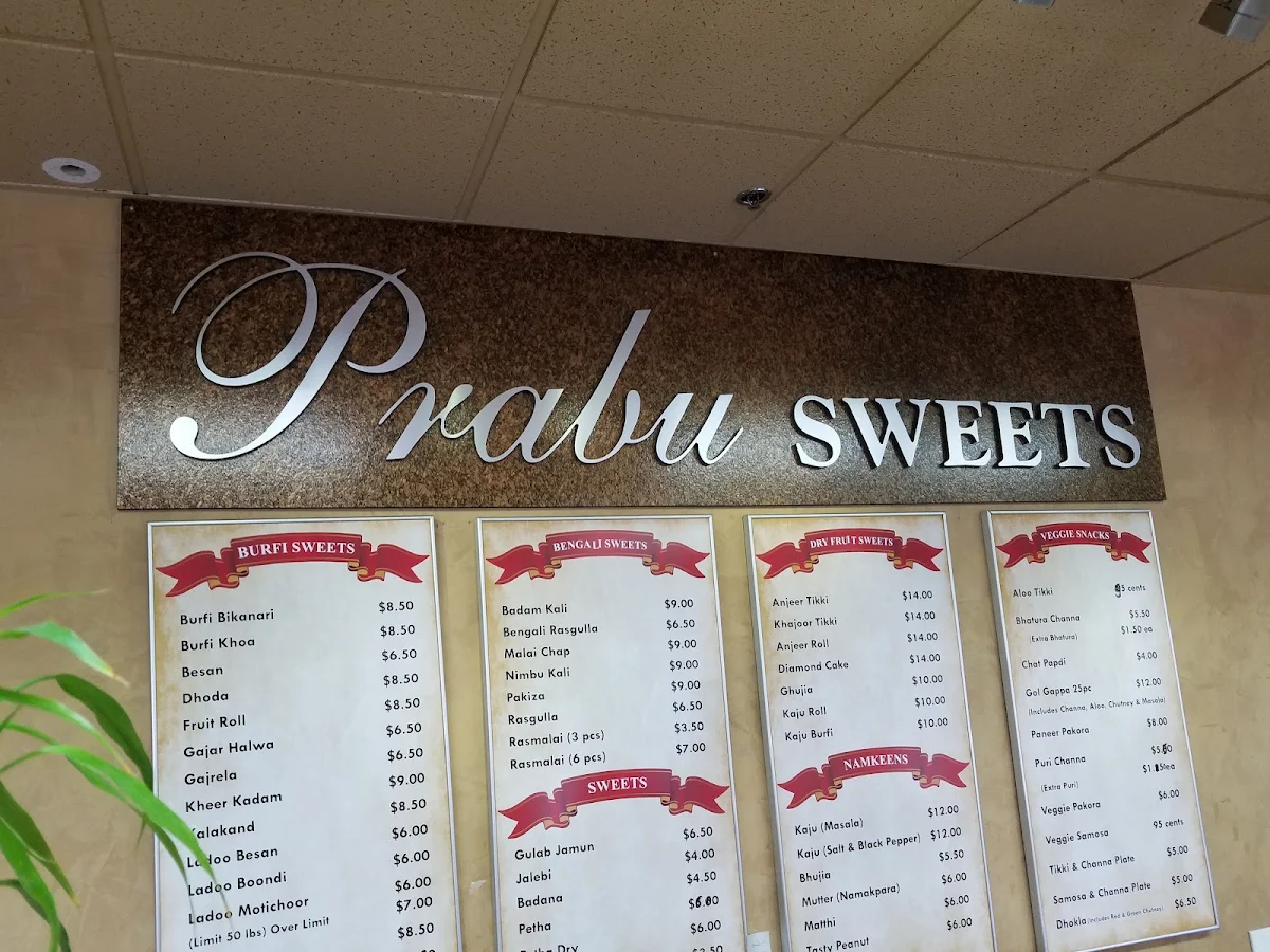 Menu, Prabu Sweets