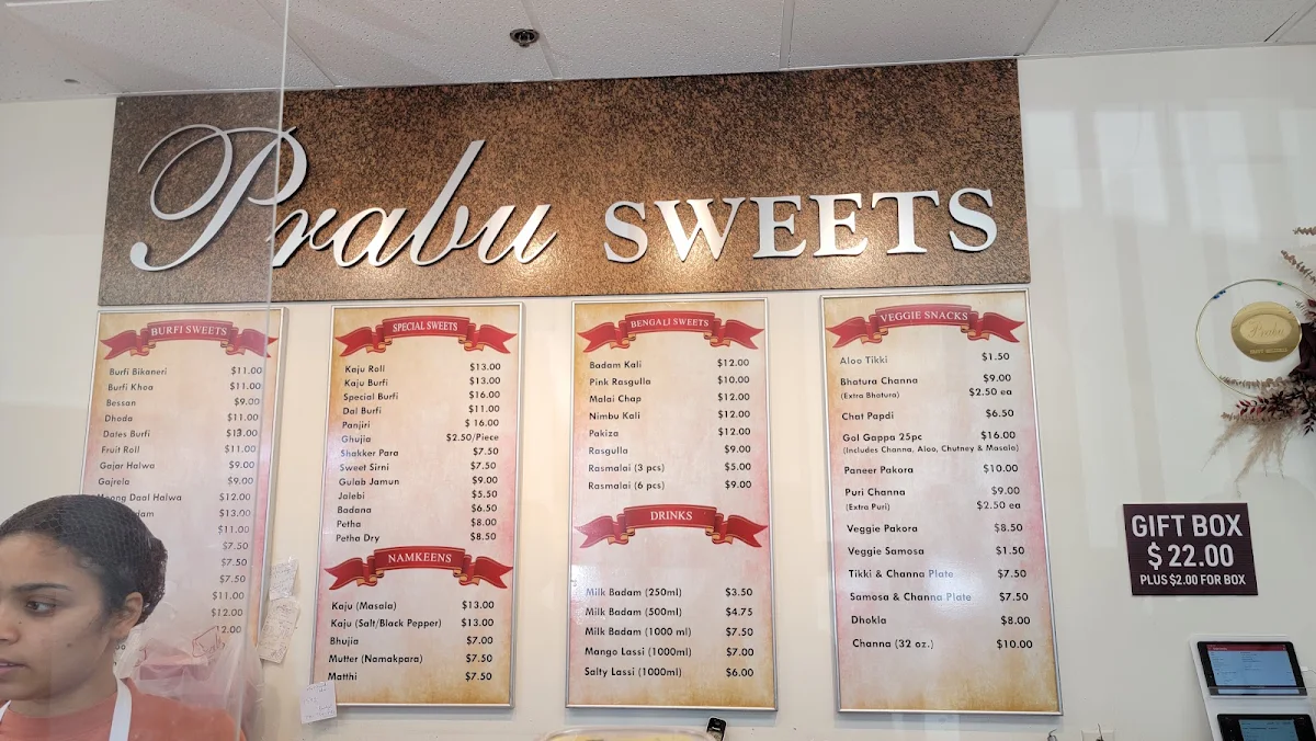 Menu, Prabu Sweets