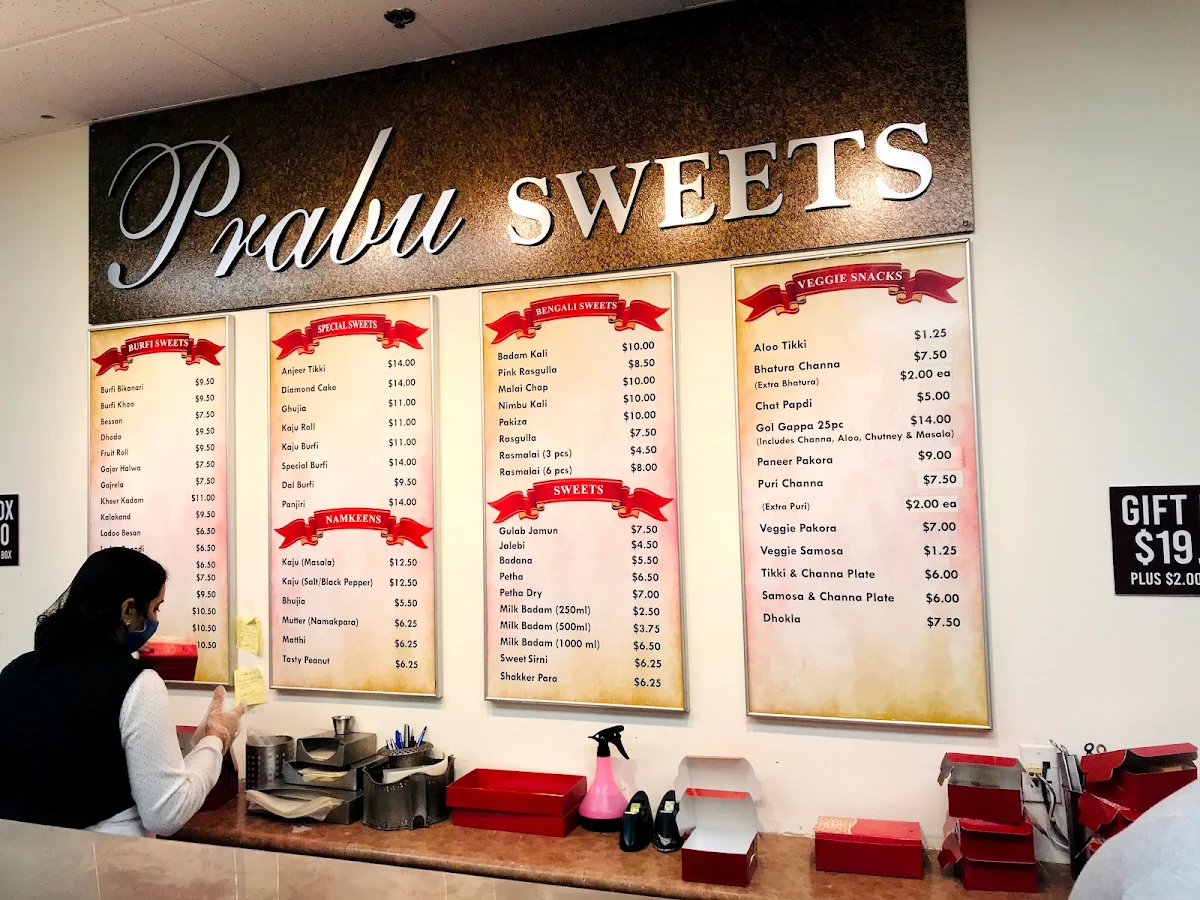 Menu, Prabu Sweets