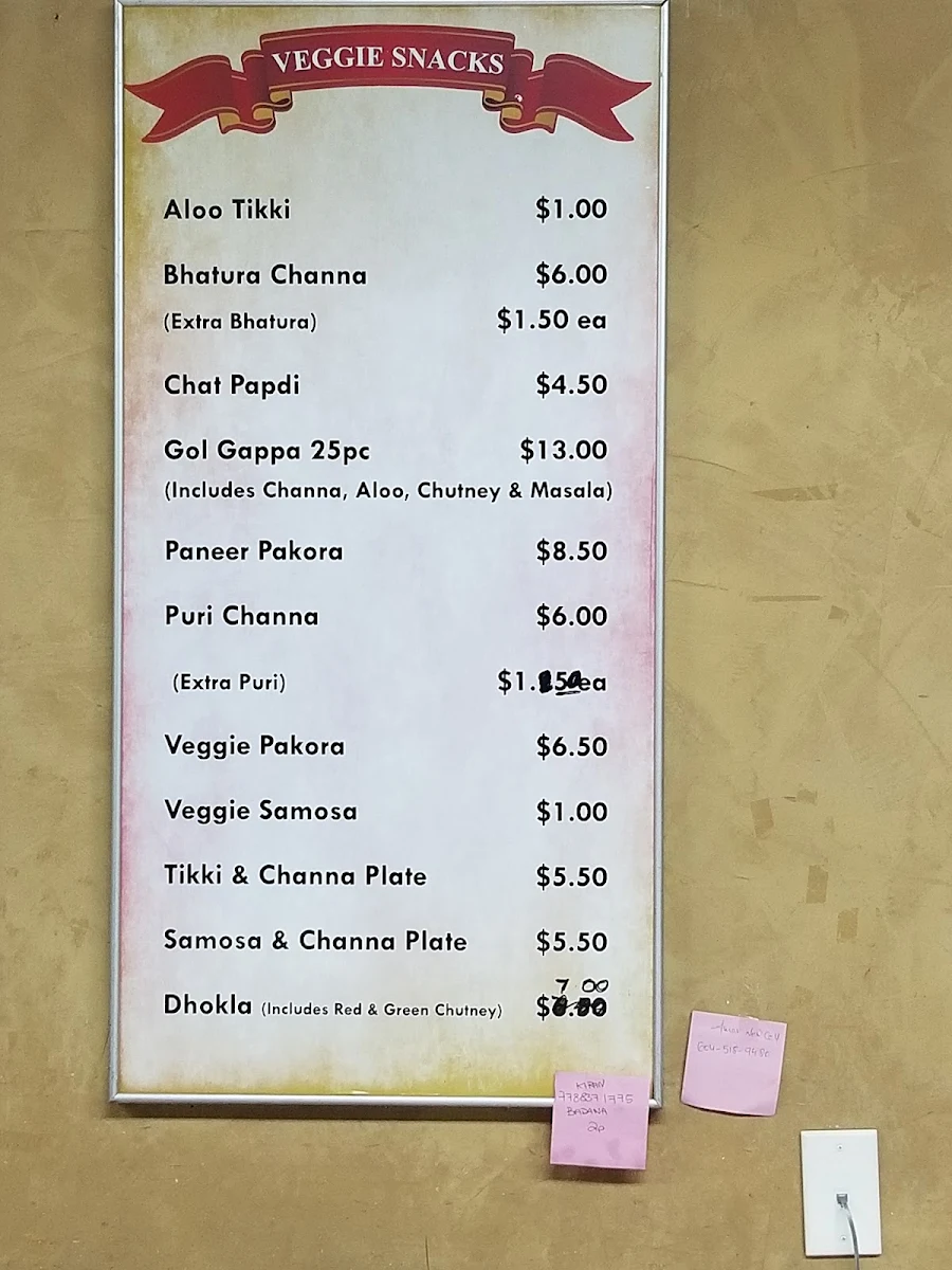 Menu, Prabu Sweets