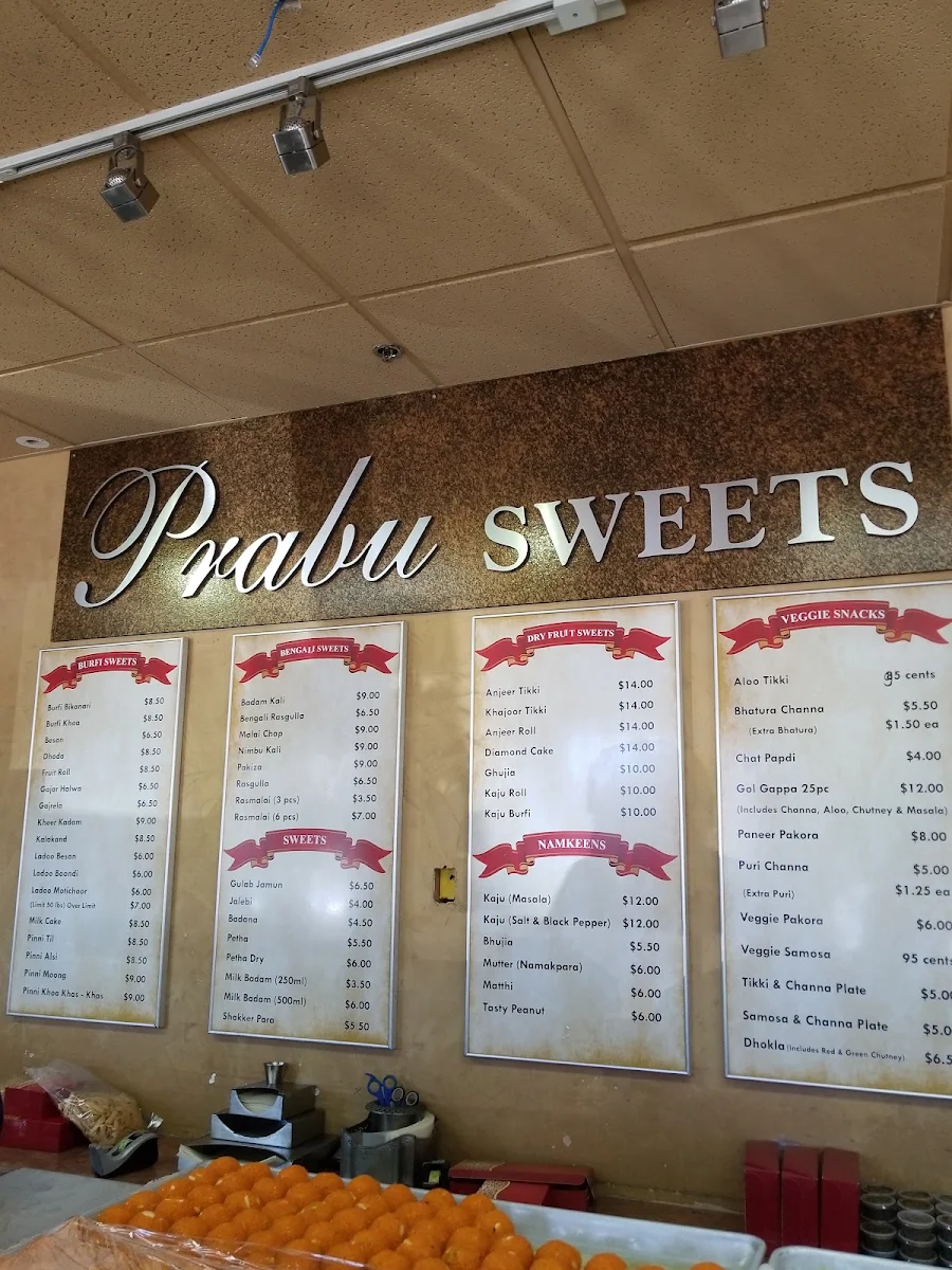Menu, Prabu Sweets