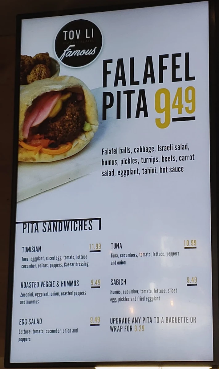 Menu, Tov-Li