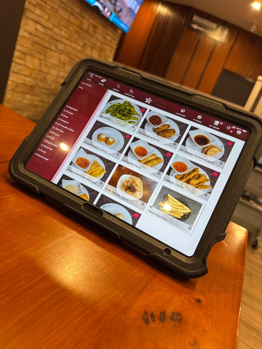 Menu, Sushi Hoshiko