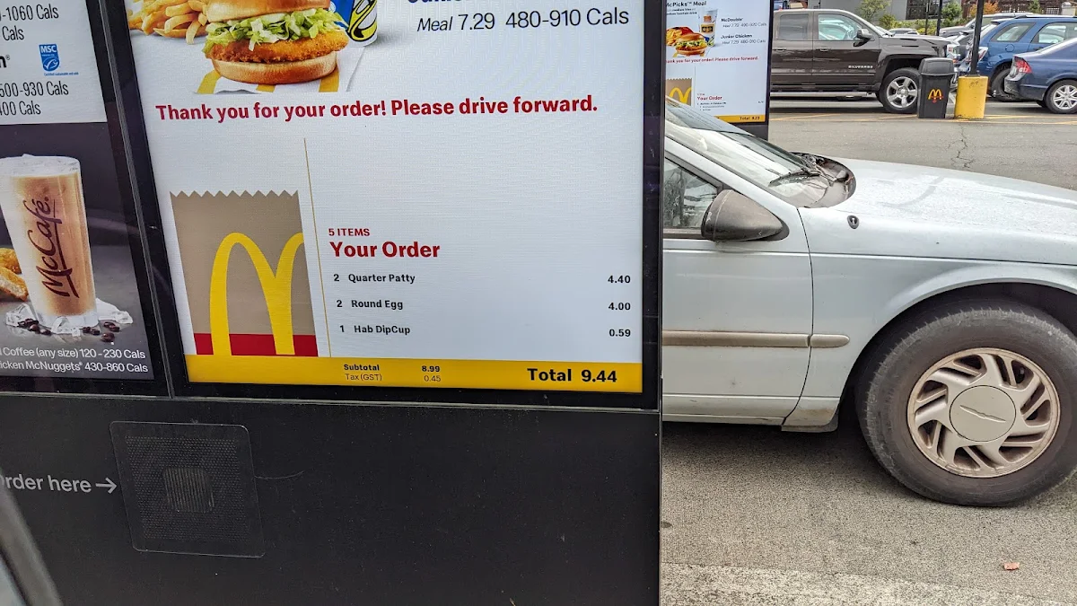 Menu, McDonald's