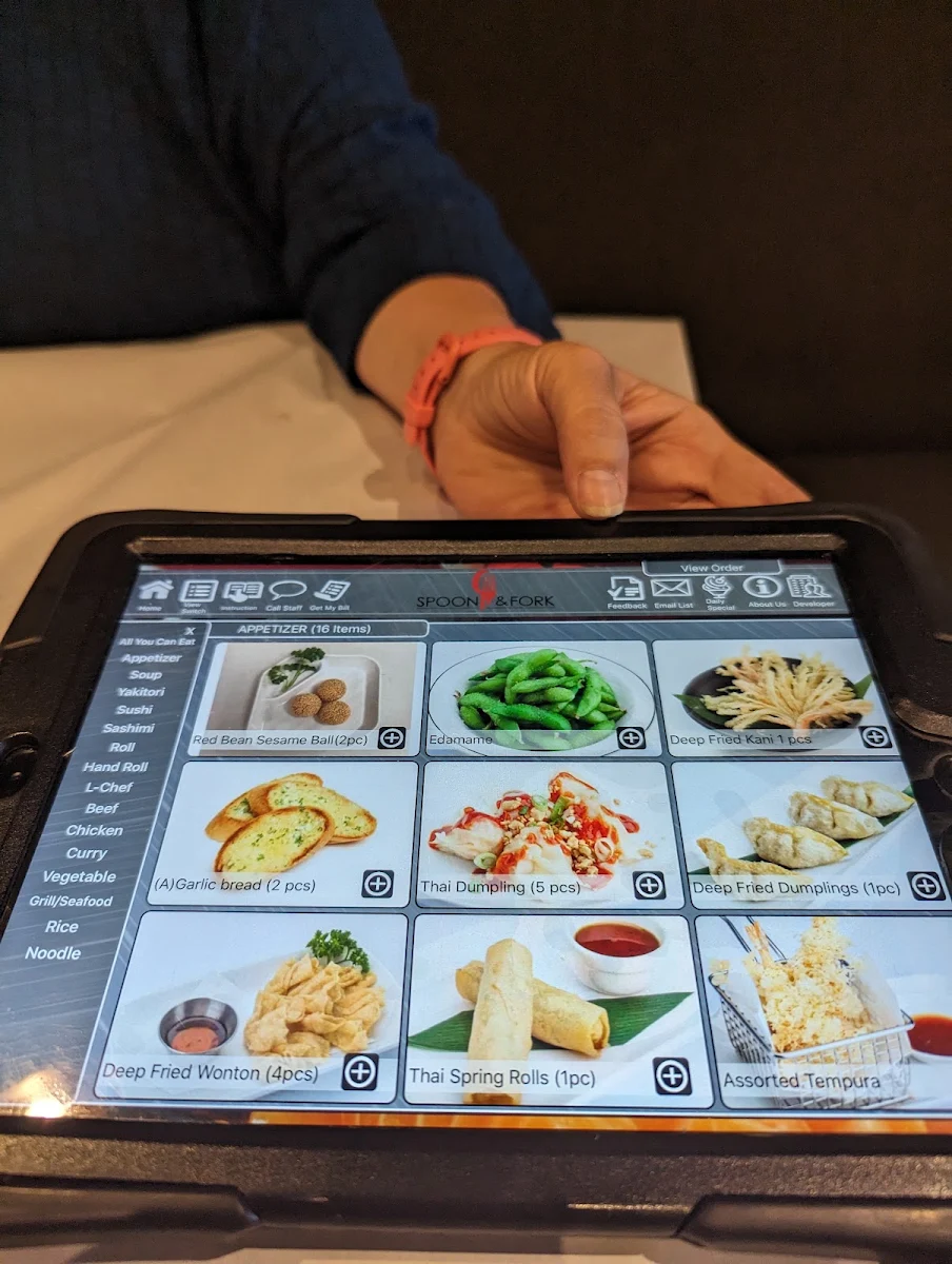 Menu, Spoon & Fork